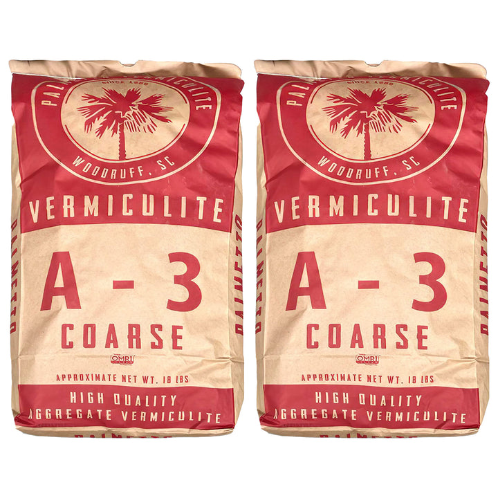 Palmetto 2 Pack 4 CuFt Organic Grade 3 Coarse Vermiculite Planting Soil Additive