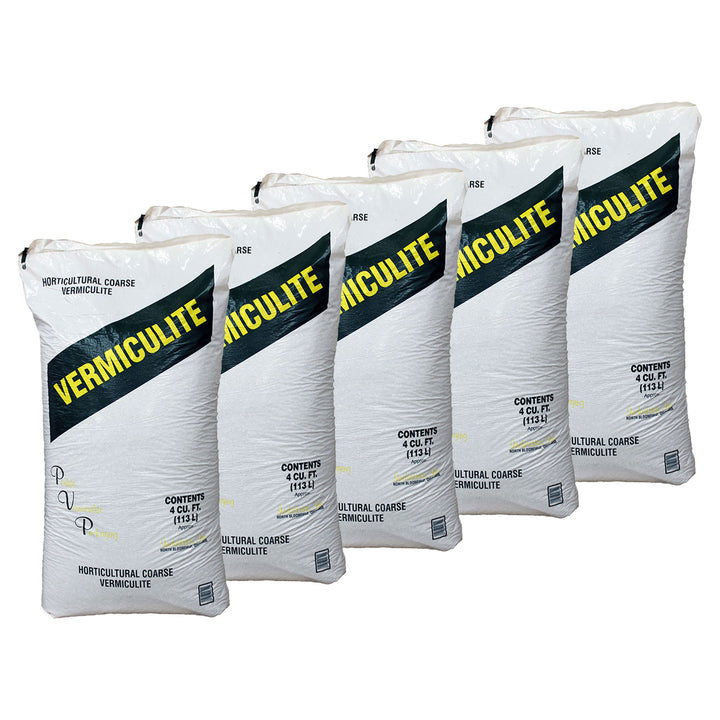 PVP Industries Medium Vermiculite Professional Grade Soil Conditioner, 5 Pack