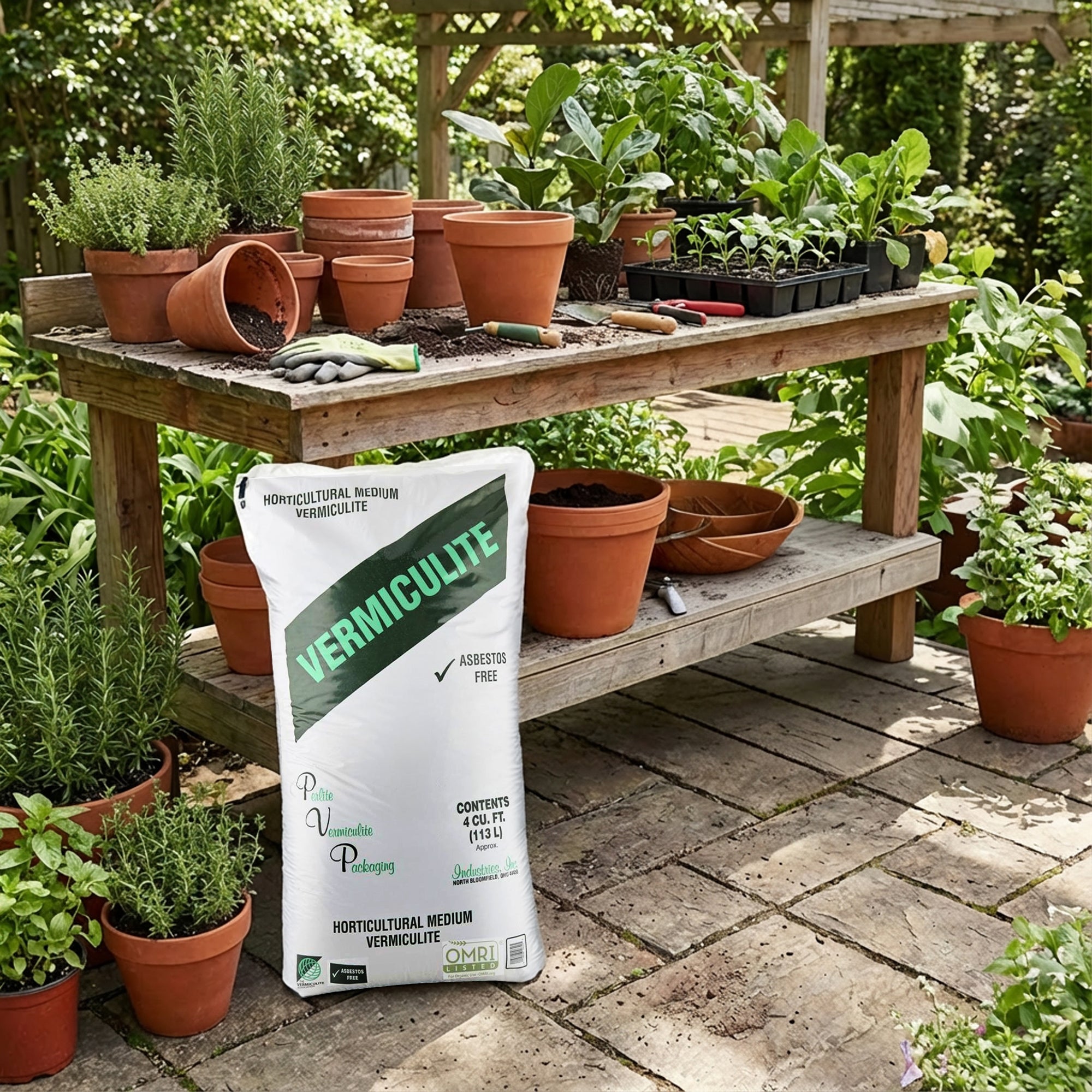 PVP Industries Medium Vermiculite Professional Grade Soil Conditioner, 10 Pack