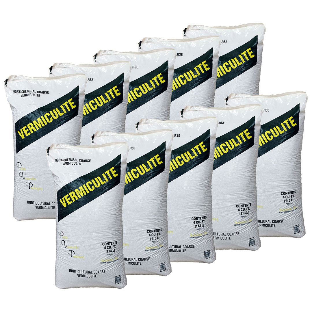 PVP Industries Medium Vermiculite Professional Grade Soil Conditioner, 10 Pack