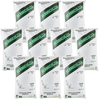 PVP Industries Medium Vermiculite Professional Grade Soil Conditioner, 10 Pack