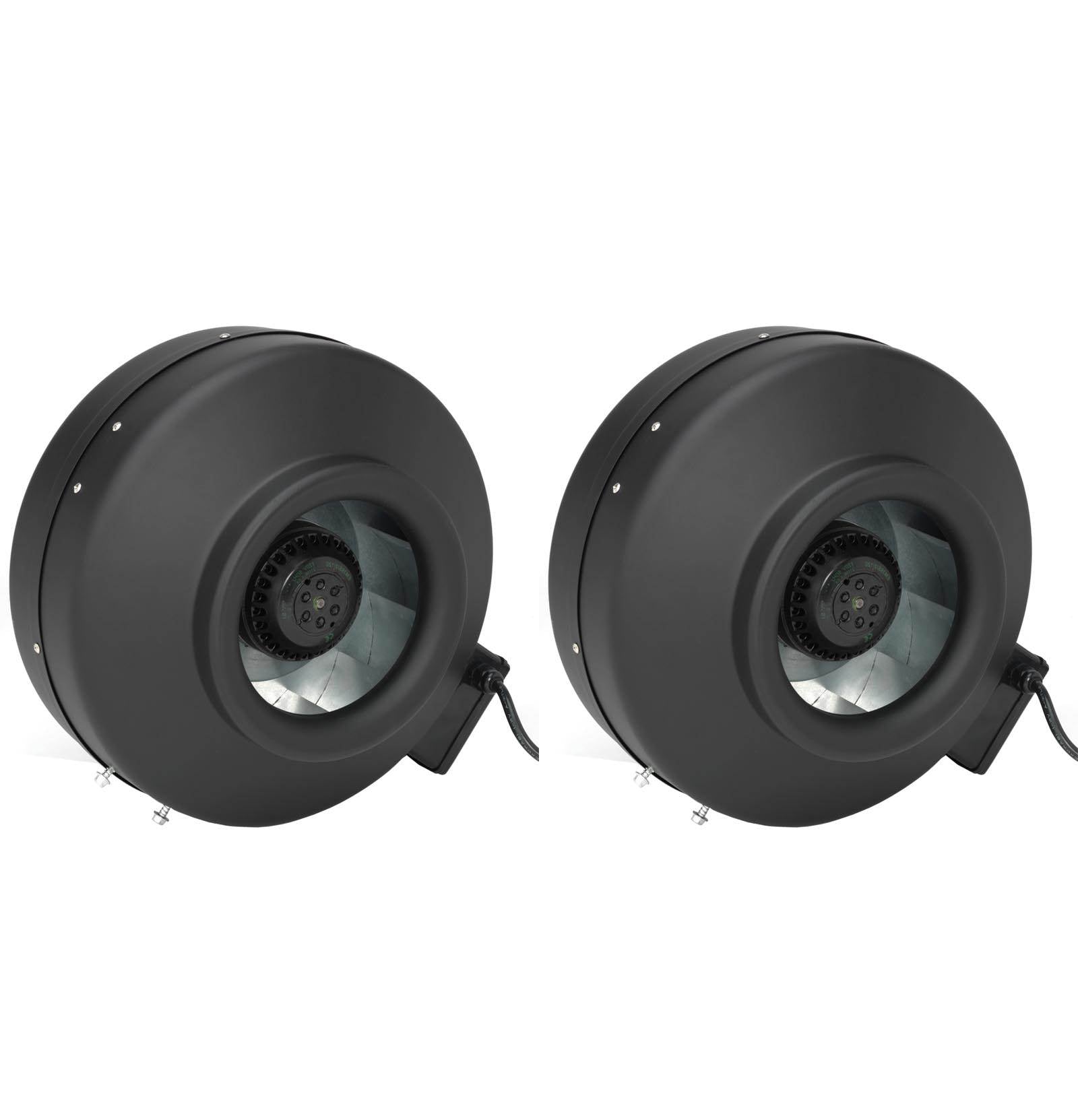 (2) CAP Valuline 6" 435 CFM Hydroponic Centrifugal Inline Fan Blowers | VLF-6