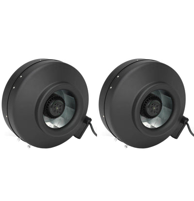 (2) CAP Valuline 6" 435 CFM Hydroponic Centrifugal Inline Fan Blowers | VLF-6