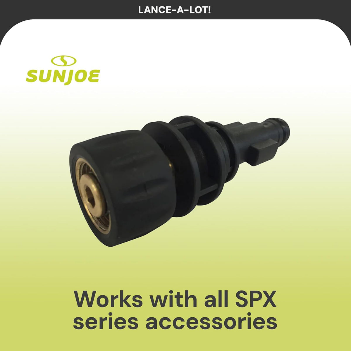 Sun Joe Bayonet to M22 Adapter for SPX Pressure Washer Accessories, SPX-BMM22F (Open Box)