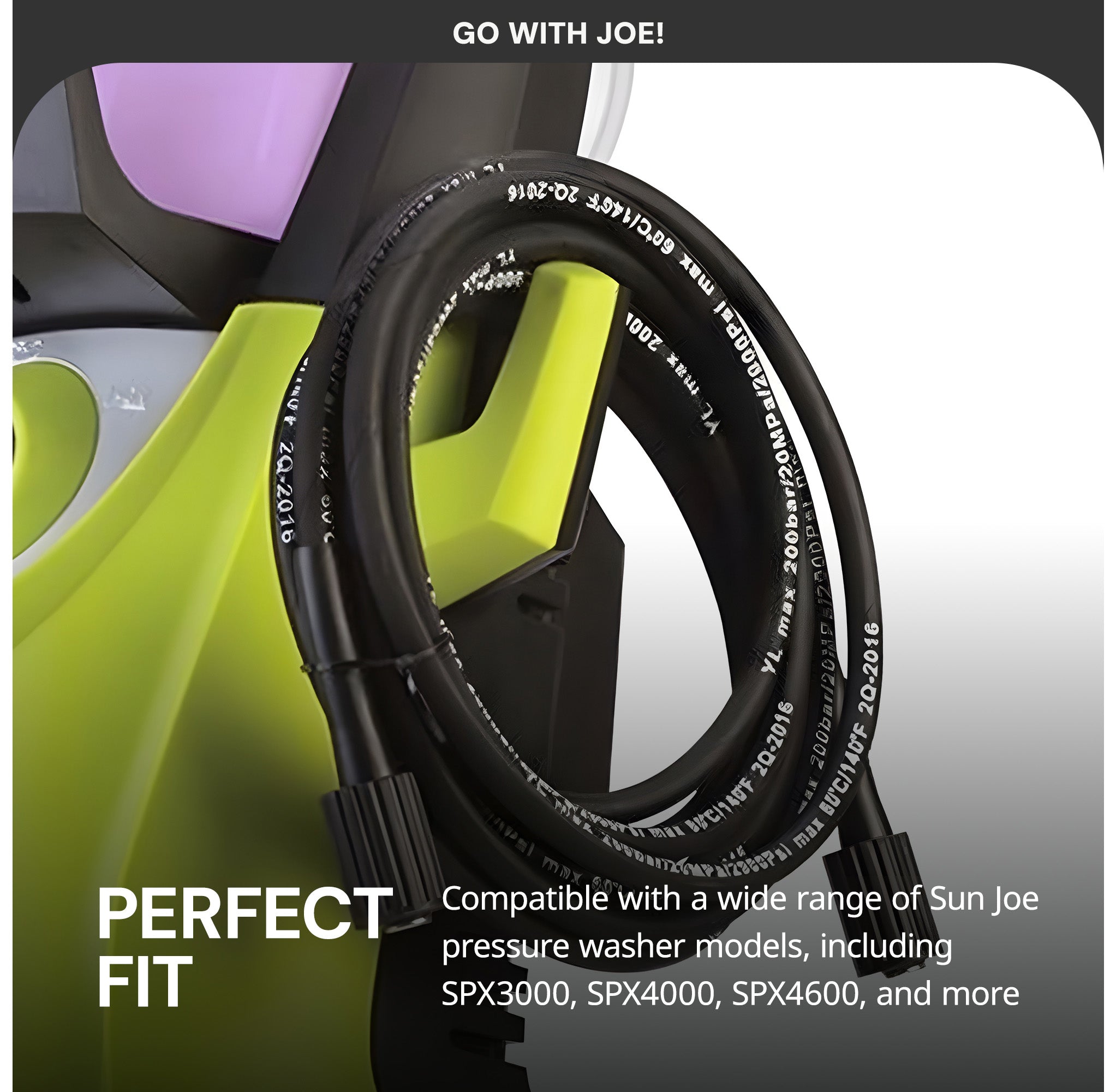 Sun Joe Replacement High Pressure Hose for SPX Series Pressure Washers, Black