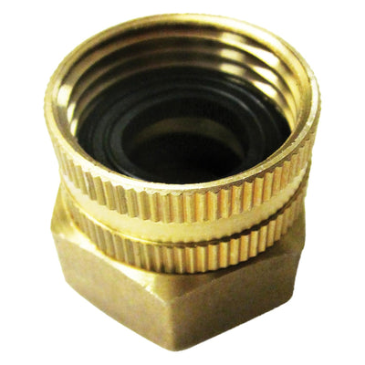 Sun Joe Universal Dual Swivel Brass Double Female Connector, 3/4"x3/4", SPX-BSC