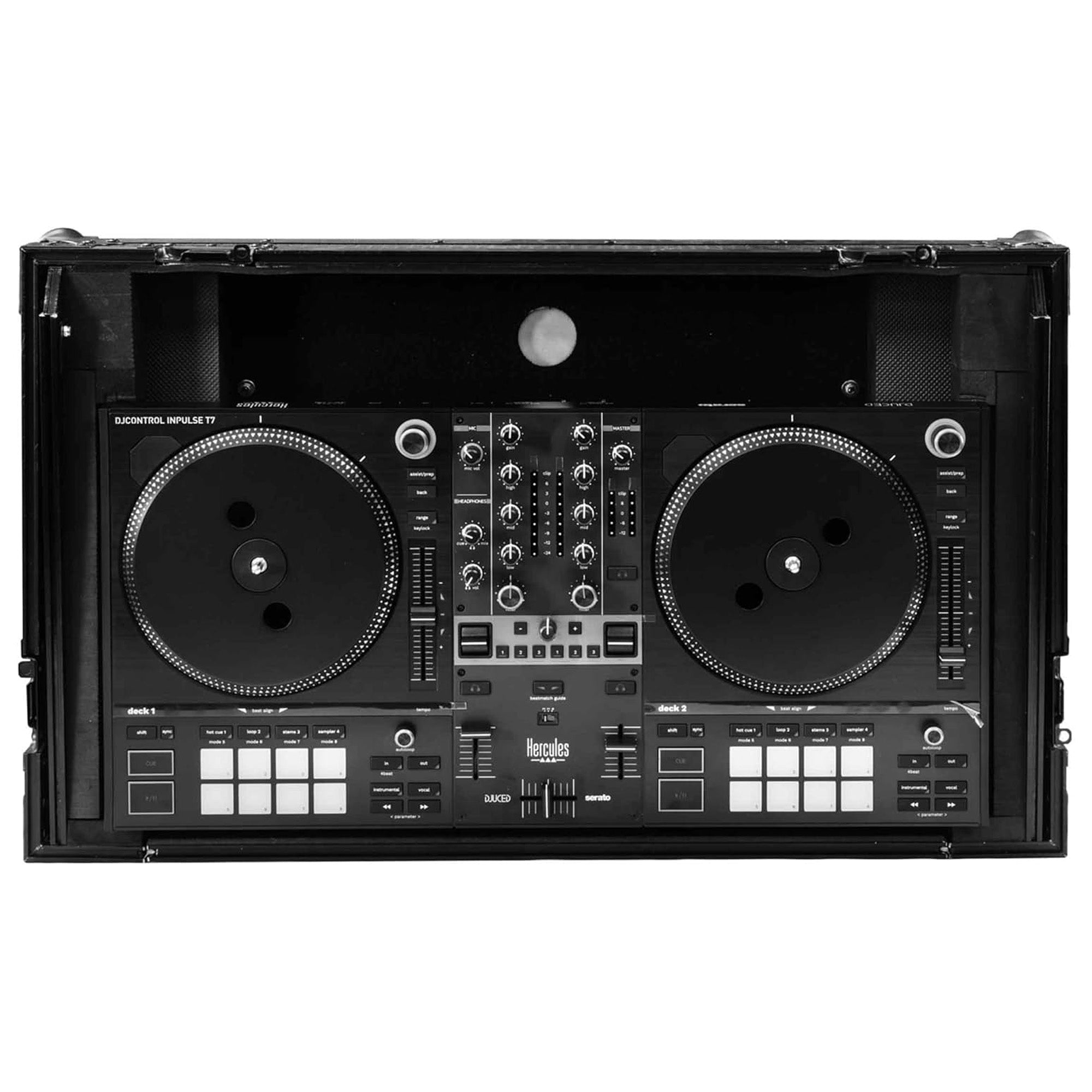 ODYSSEY Industrial Board Glide Style 1U Case for Hercules DJControl Inpulse T7 - VMInnovations