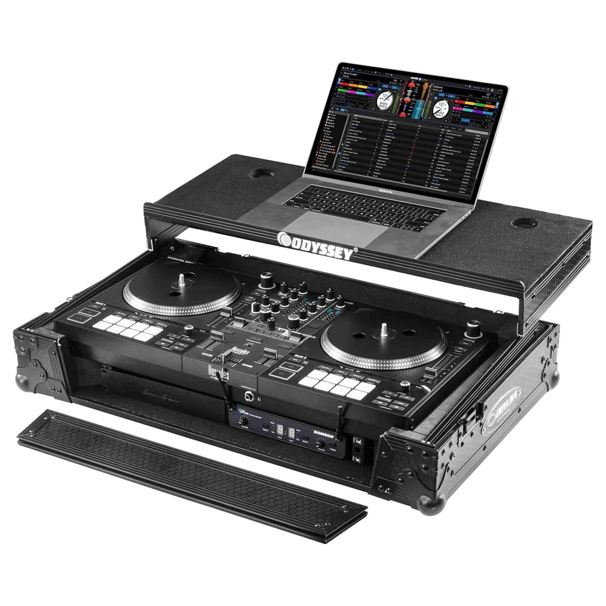 ODYSSEY Industrial Board Glide Style 1U Case for Hercules DJControl Inpulse T7 - VMInnovations