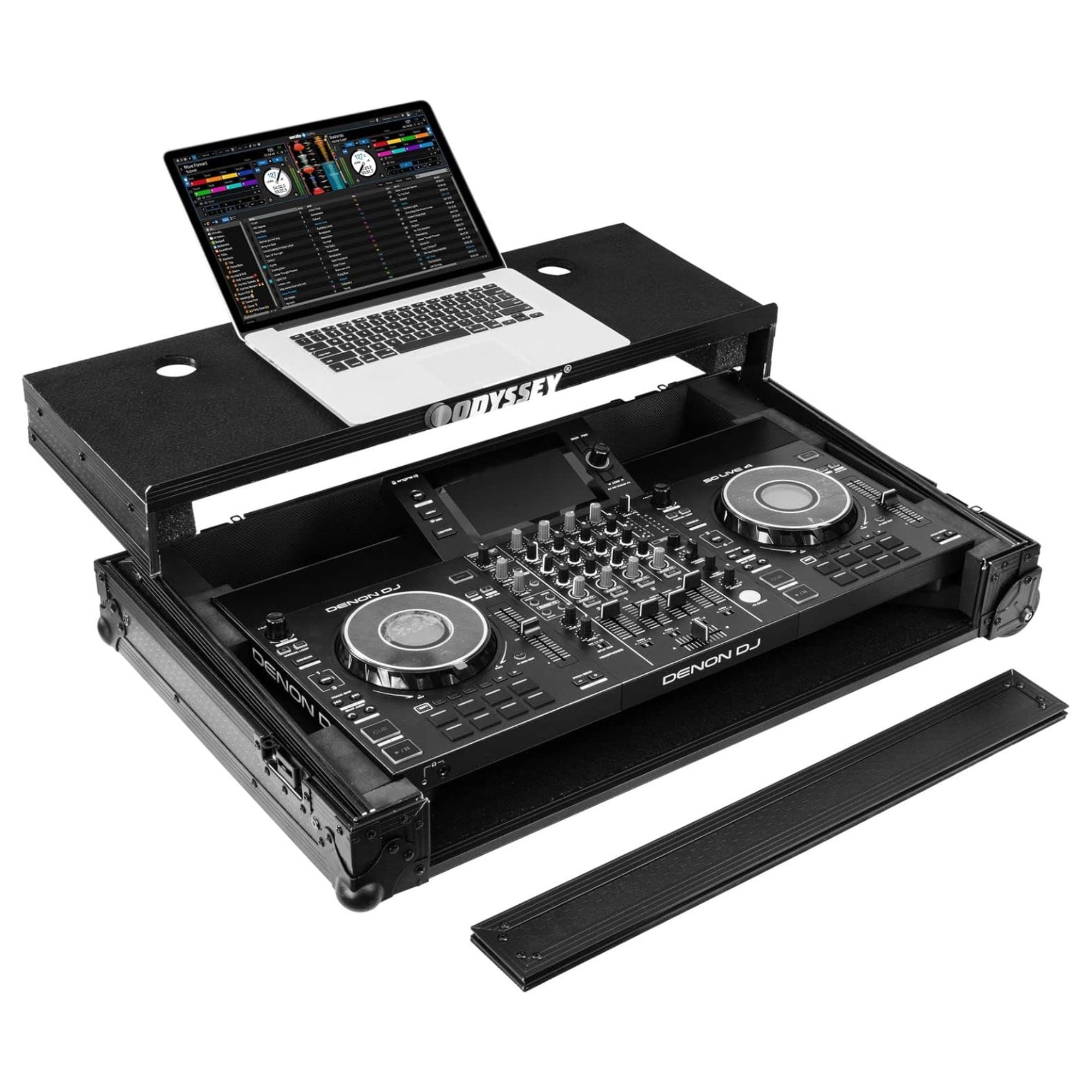 ODYSSEY Case for Denon DJ SC LIVE 4 I-Board with Laptop Glide Style Platform - VMInnovations