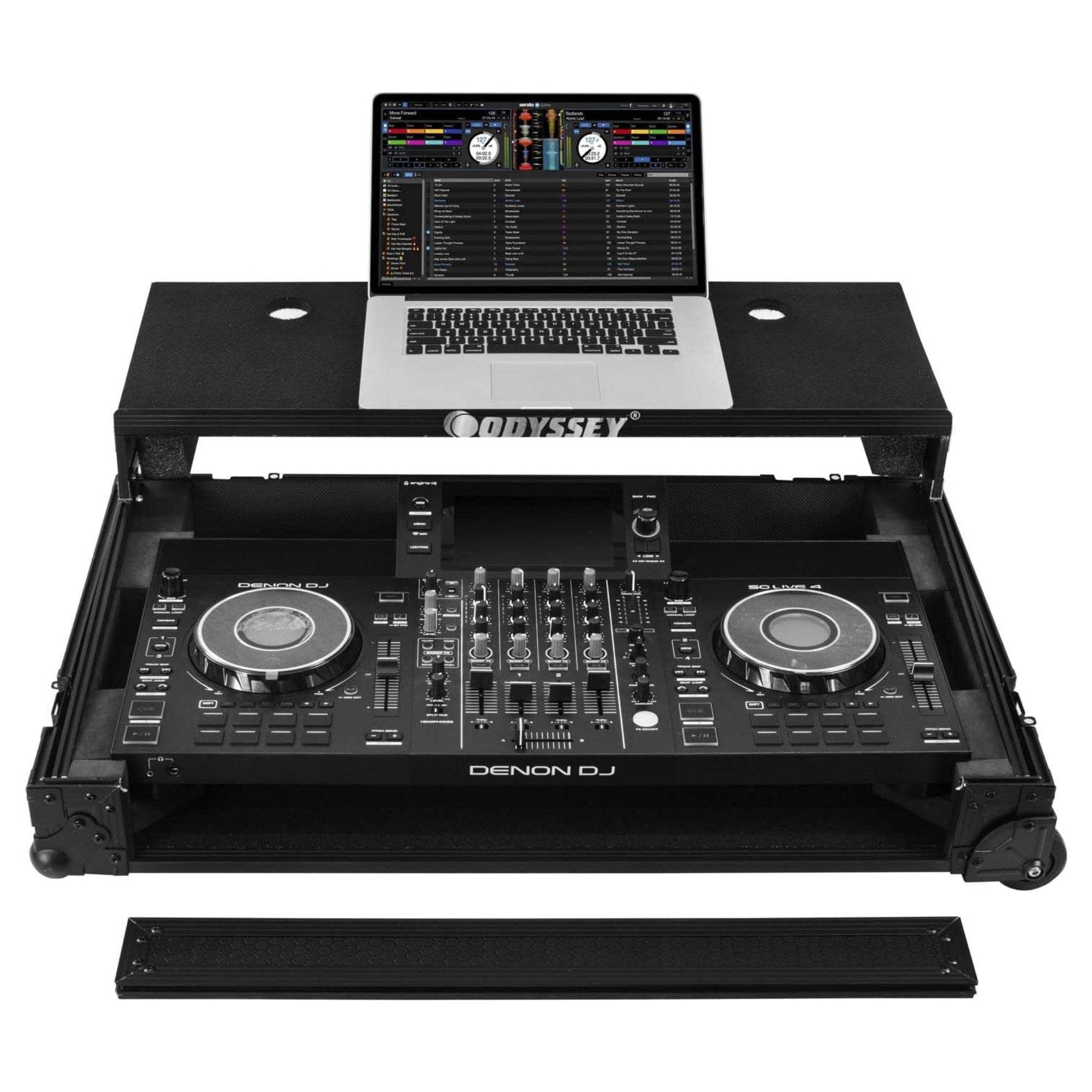 ODYSSEY Case for Denon DJ SC LIVE 4 I-Board with Laptop Glide Style Platform - VMInnovations