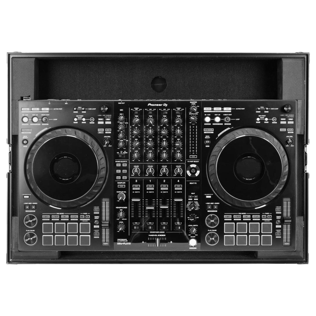 Odyssey Black Label Flight Case for Pioneer DJ DDJ-FLX10, Low Profile Design