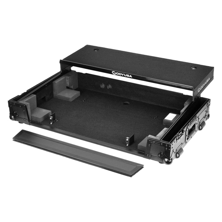 Odyssey RANE PERFORMER Black Label Flight Case w/ Glide Laptop Platform & Wheels