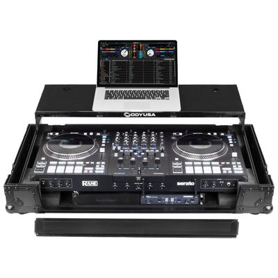 Odyssey RANE PERFORMER Black Label Flight Case w/ Glide Laptop Platform & Wheels - VMInnovations