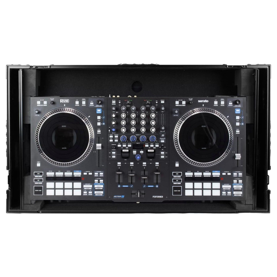 Odyssey RANE PERFORMER Black Label Flight Case w/ Glide Laptop Platform & Wheels