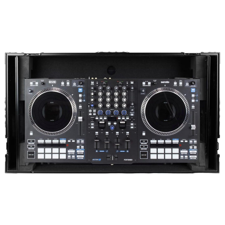 Odyssey RANE PERFORMER Black Label Flight Case w/ Glide Laptop Platform & Wheels
