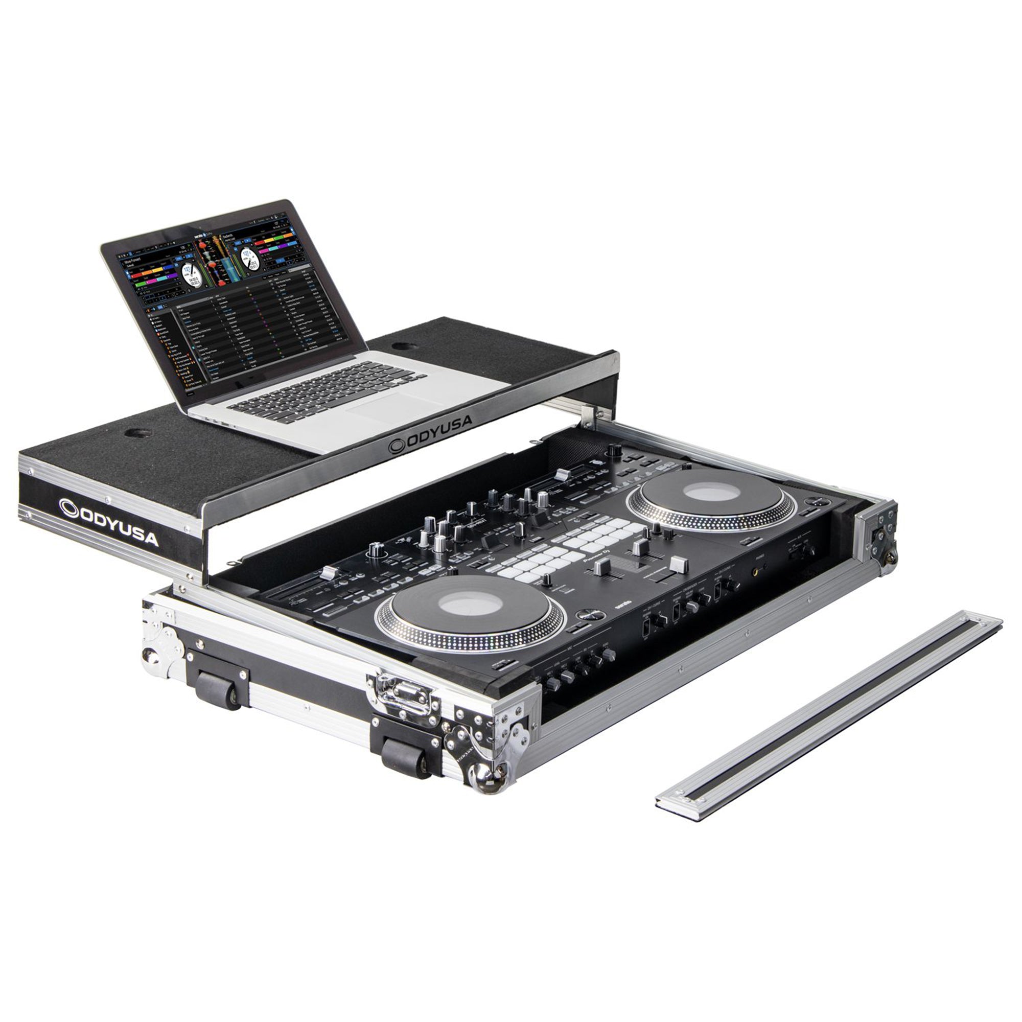 Odyssey Pioneer DDJ-REV7 Glide Flight Case w/Wheels & Laptop Platform (Open Box) - VMInnovations
