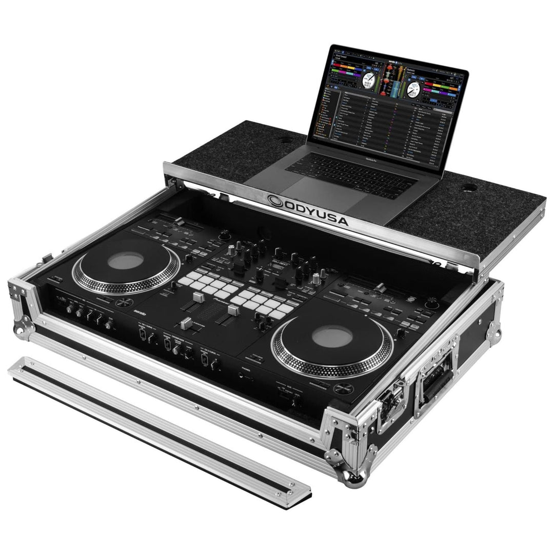 Odyssey Pioneer DDJ-REV7 Glide Style Flight Case with Wheels and Laptop Platform