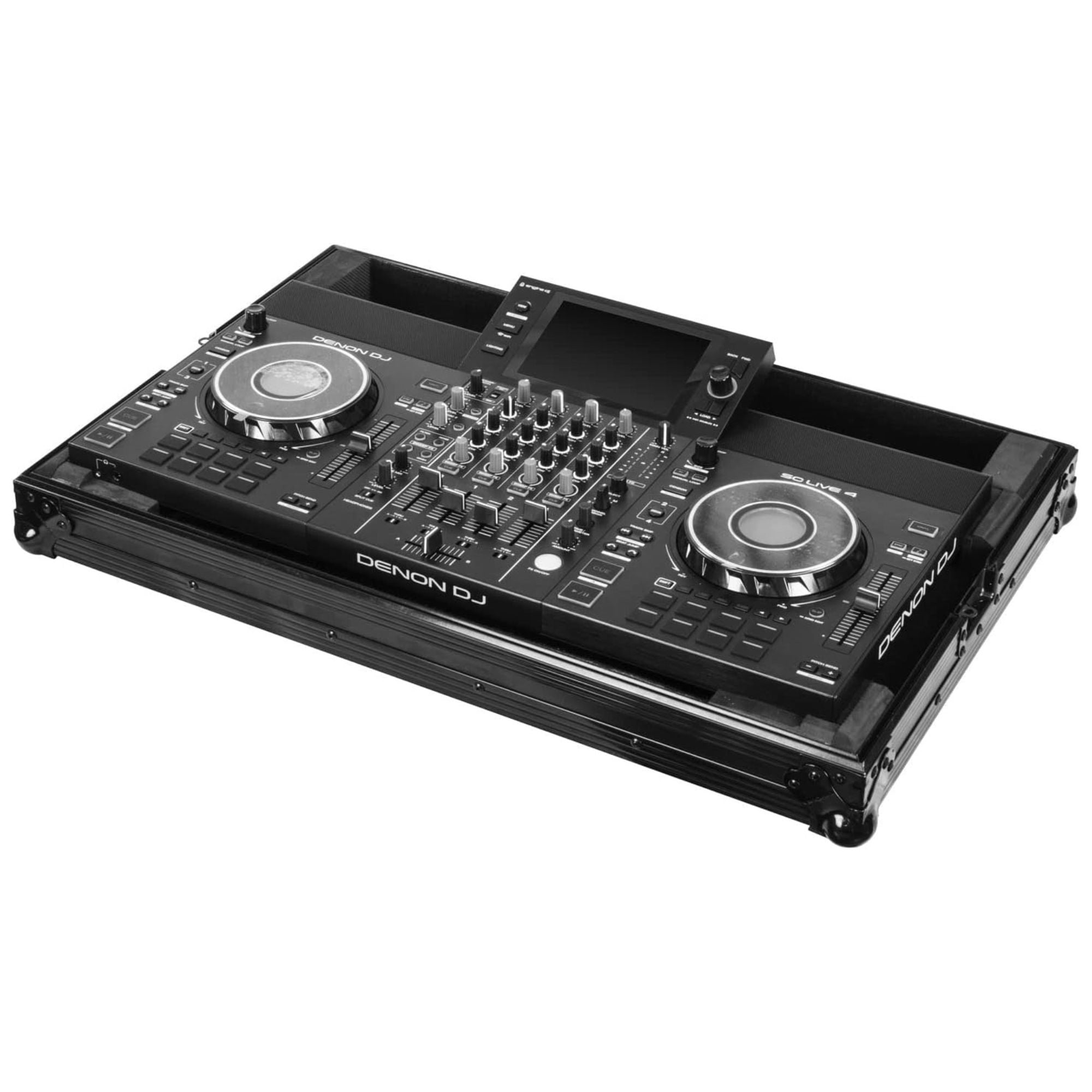 Odyssey Denon DJ SC LIVE 4 Black Label Flight Case, Hard Controller Cover, Black - VMInnovations