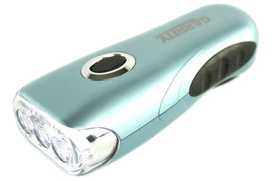 GARRITY 3 LED Super Bright Crank Rechargeable Emergency Flashlight - Open Box