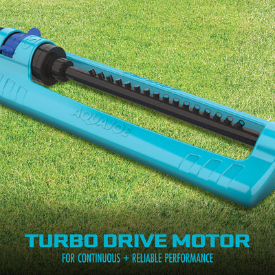 Aqua Joe Oscillating Sprinkler with Adjustable Spray, 3600 Square Foot Coverage