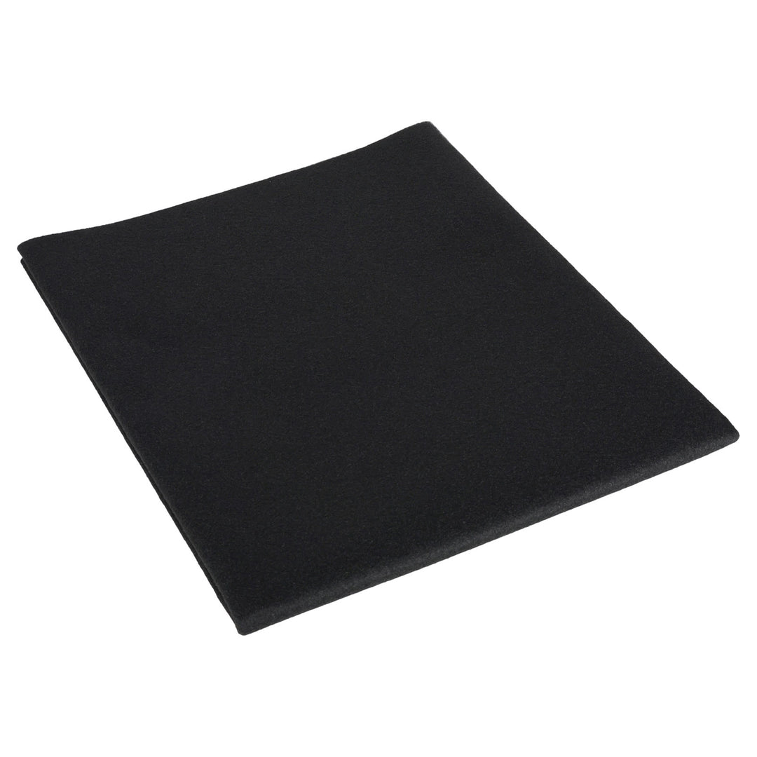 QPower Speaker Box Carpet, 43" x 72" Fabric Sheet for Car Audio Builds, Black