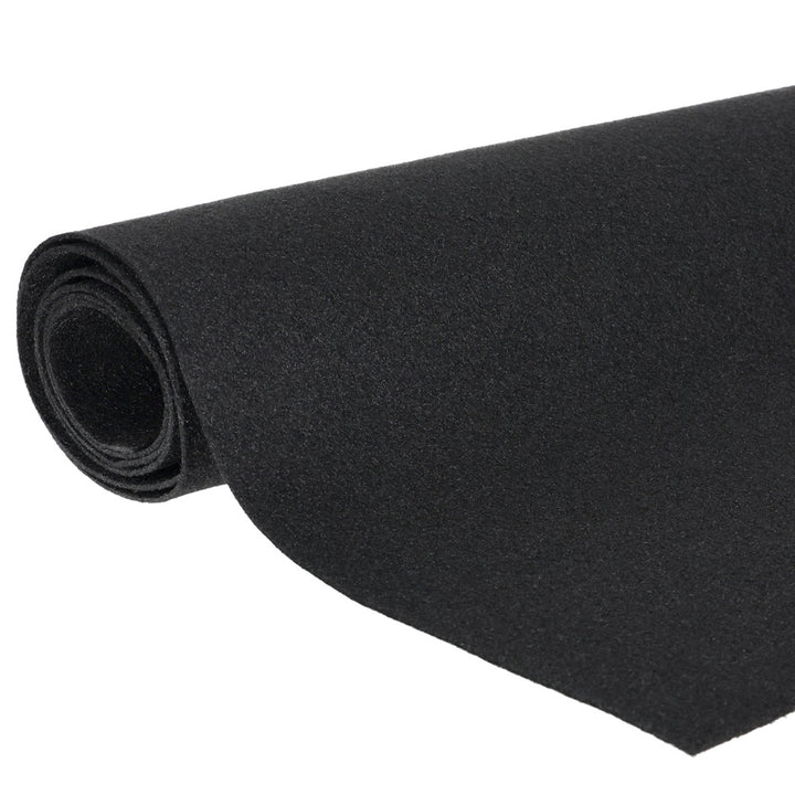 QPower Speaker Box Carpet, 43" x 72" Fabric Sheet for Car Audio Builds, Black