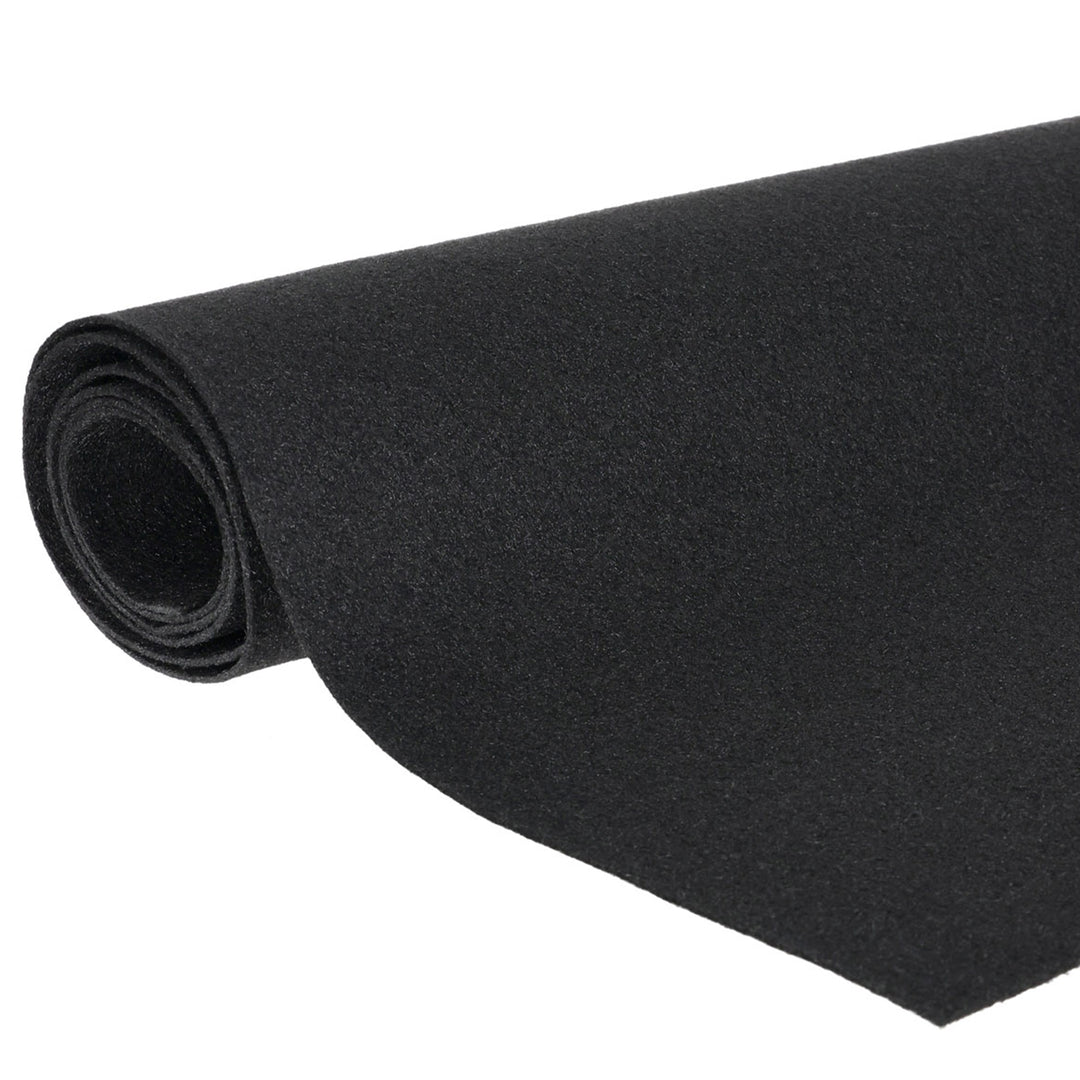 QPower Speaker Box Carpet, 72" x 72" Fabric Sheet for Car Audio Builds, Black