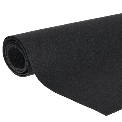 QPower Speaker Box Carpet, 72" x 72" Fabric Sheet for Car Audio Builds, Black