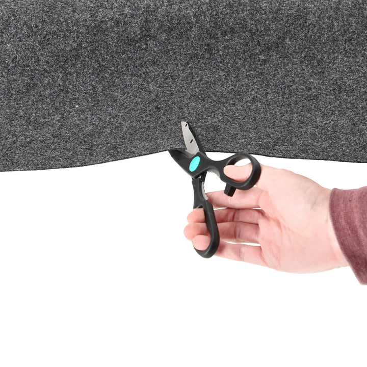 QPower Speaker Box Carpet, 43" x 72" Fabric Sheet for Car Audio Builds, Charcoal