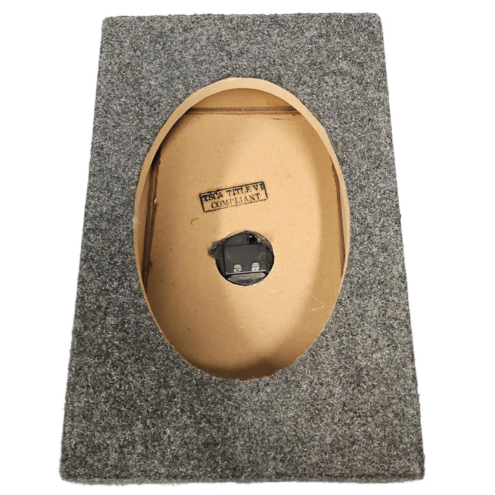 QPower 6x9 Inch Vertical Speaker Box Enclosure, 5/8" MDF Car Audio, 2 Pack