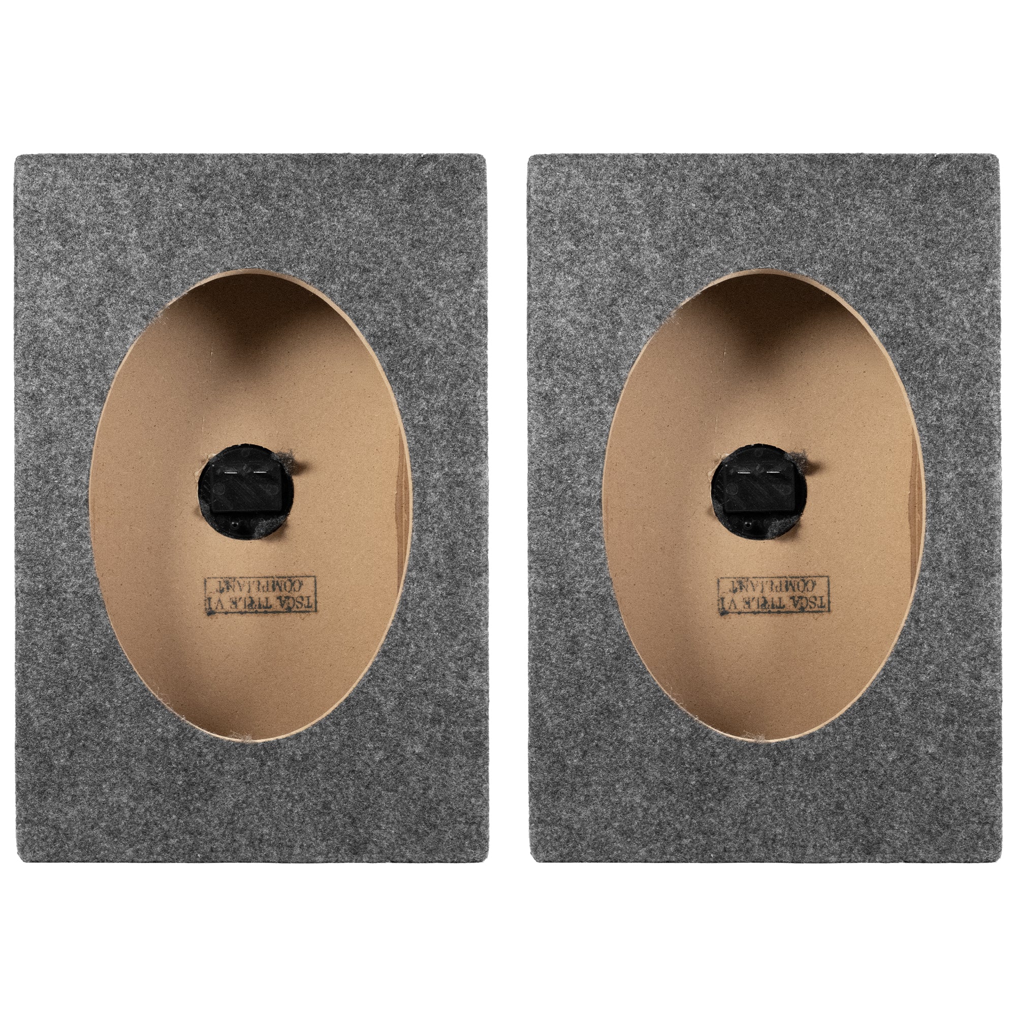 QPower 6x9 Inch Vertical Speaker Box Enclosure, 5/8" MDF Car Audio, 2 Pack - VMInnovations