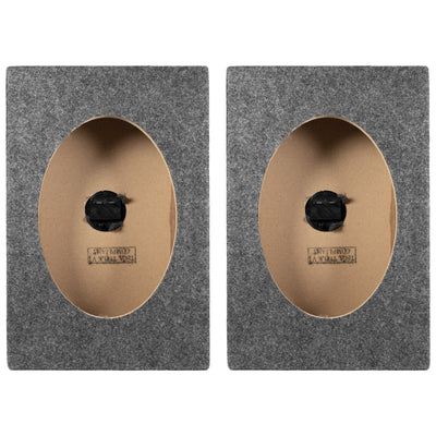 QPower 6x9 Inch Vertical Speaker Box Enclosure, 5/8" MDF Car Audio, 2 Pack - VMInnovations