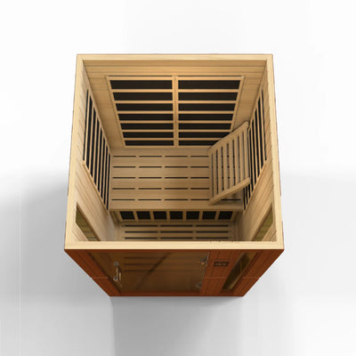 Dynamic Saunas Hemlock Ergonomic Wooden S-Shaped Sauna Backrest, 2pc (Open Box) - VMInnovations