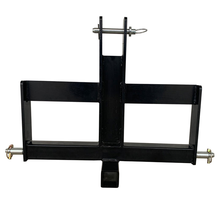 Field Tuff Heavy-Duty Tractor Hitch, 2" Receiver Suitcase Weight Holder, Black