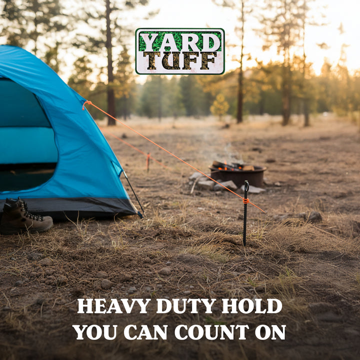 Yard Tuff 1/2"x30" Rebar Stakes, Steel Ground Anchors for Yard or Garden, 6 Pack