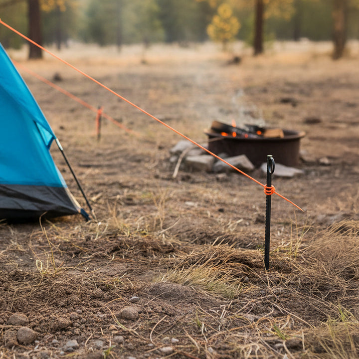 Yard Tuff 1/2"x30" Rebar Stakes, Steel Ground Anchors for Yard or Garden, 6 Pack