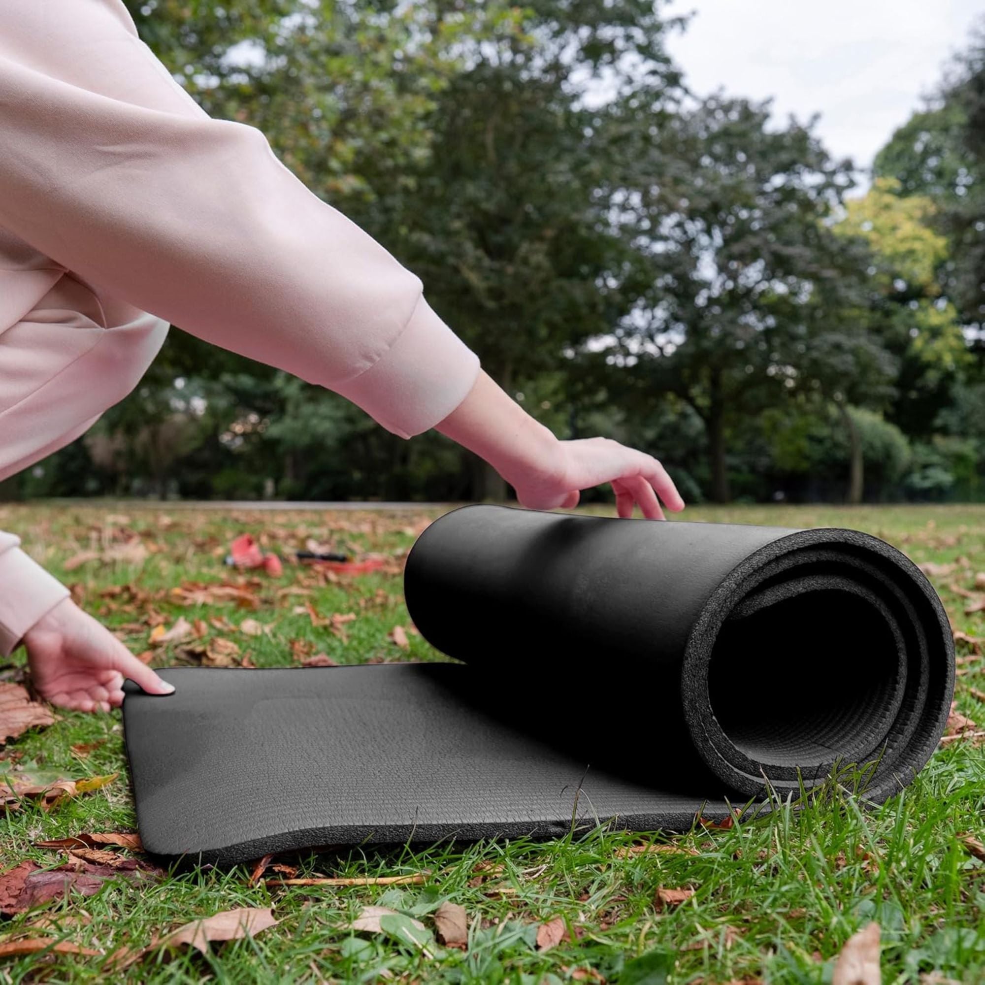 BalanceFrom Yoga Mat, 1" Extra Thick Exercise Pilates Workout Mat (Open Box)
