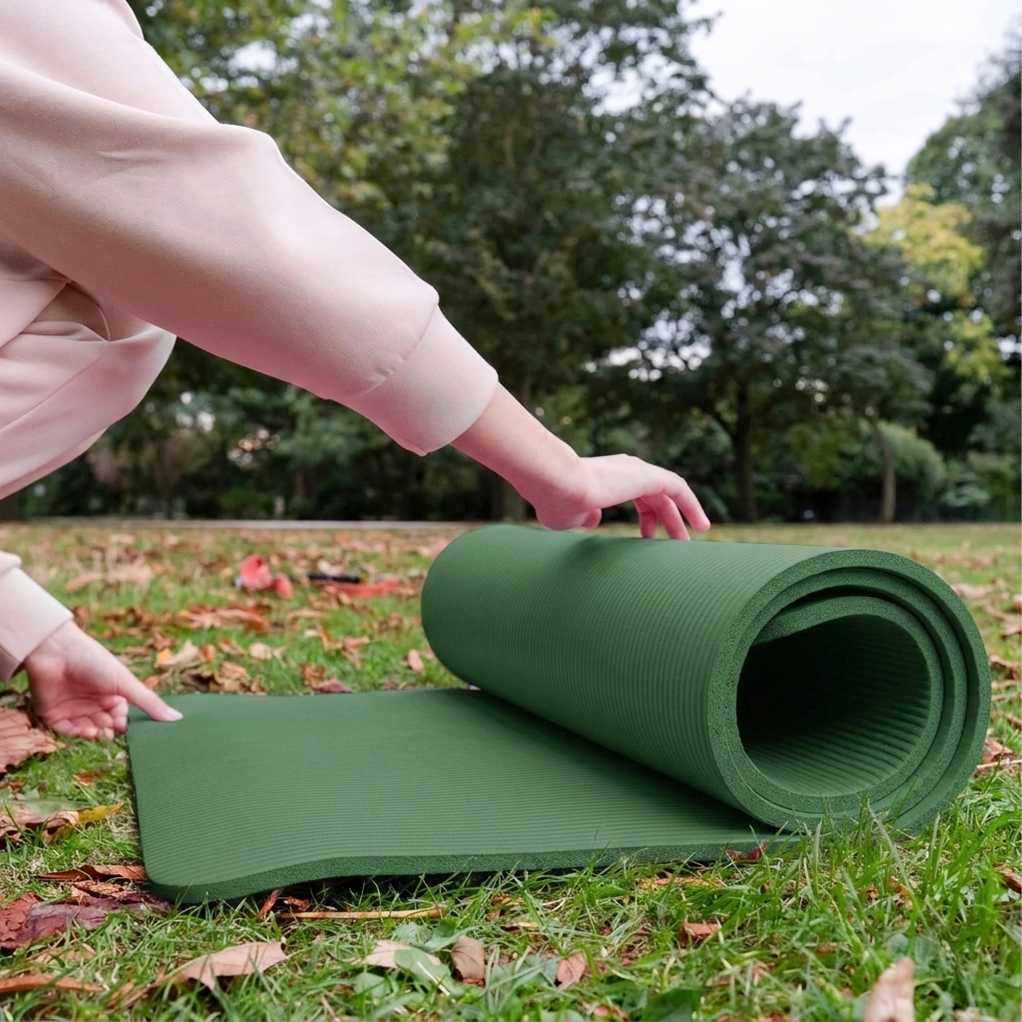 BalanceFrom Yoga Mat, 1" Extra Thick Exercise Pilates Workout Mat (Open Box)