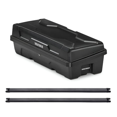 Yakima DeepSpace 10 Rooftop Cargo Box & 68" Heavy Duty Crossbars w/Rubber Infill