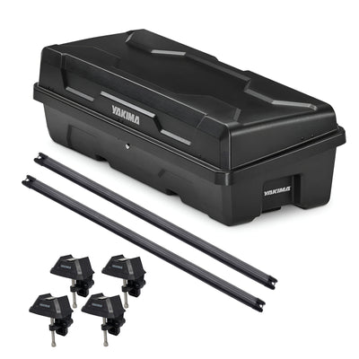Yakima DeepSpace 10 Rooftop Cargo Box, 68" Heavy Duty Crossbars & Rack Towers