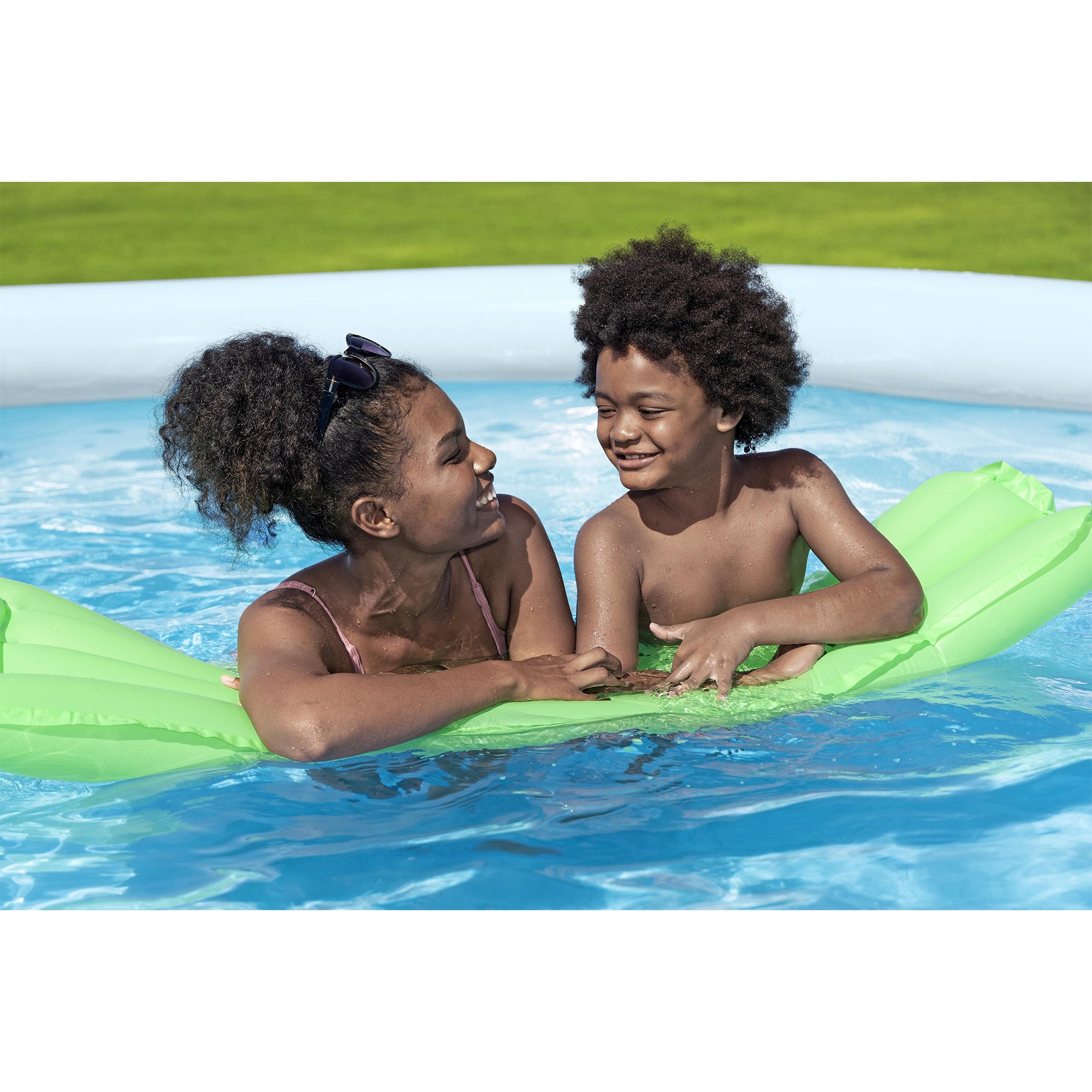 Bestway Fast Set Inflatable Ring Top Above Ground Pool Set with Pump (Open Box) - VMInnovations