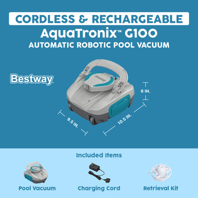 Bestway Automatic Robotic Pool Vacuum, AquaTronix G100 Cordless Robot Vacuum - VMInnovations