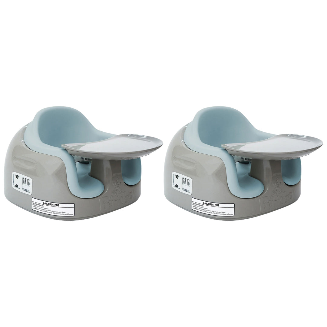 Bumbo Toddler 3-in-1 Booster High Chair and Tray, Breige/Desert Mirage, 2 Pack