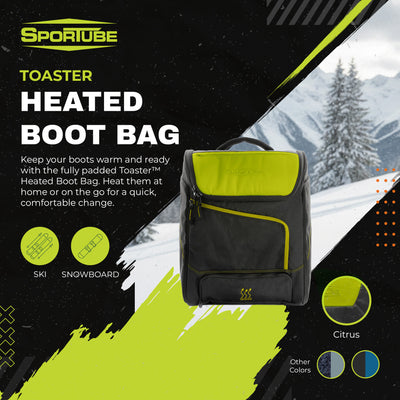 Sportube Toaster Heated Boot Bag with 3 Temperature Settings and Large Interior