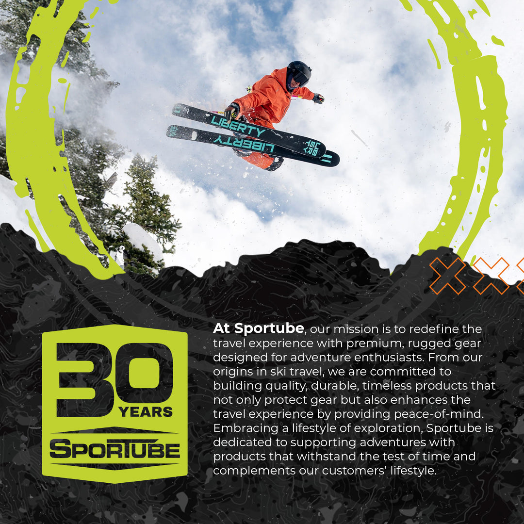 Sportube Prospector XL Ski and Snowboard Bag with Wheels and Removable Dividers - VMInnovations