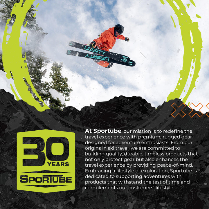 Sportube Prospector XL Ski and Snowboard Bag with Wheels and Removable Dividers - VMInnovations