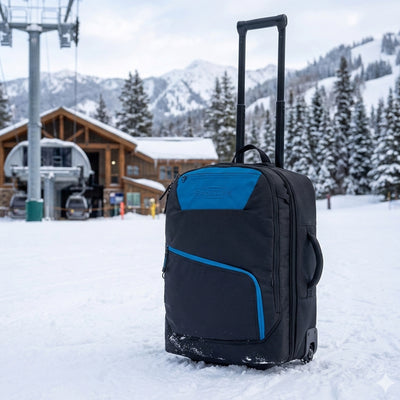 Sportube Cabin Cruiser Wheeled Carry-On Boot, Padded Bag Travel Gear, Azure - VMInnovations