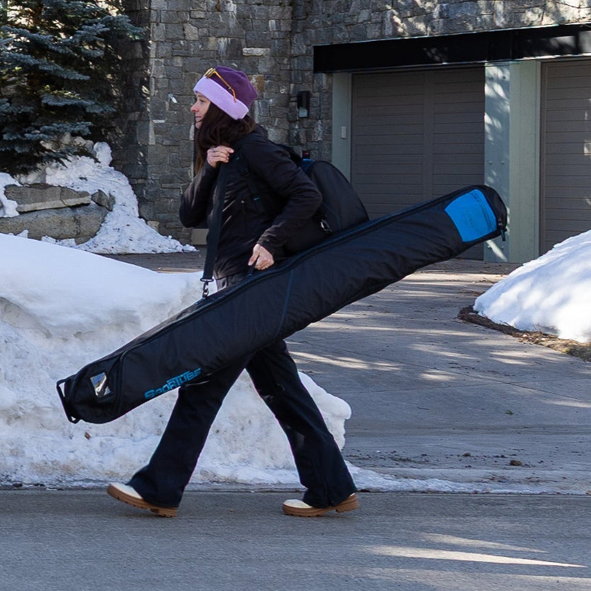 Sportube Traveler Lightweight Fully Padded Single Pair Ski Bag (Open Box) - VMInnovations