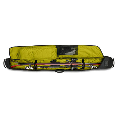 Sportube Traveler Lightweight Fully Padded Single Pair Ski Bag w/ Storage Pocket - VMInnovations