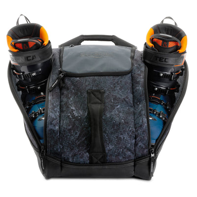 Sportube Traveler Boot Bag, 45L Ski & Snowboard Gear Backpack, Graphite Topo - VMInnovations